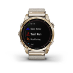Умные часы Garmin Fenix 7S Sapphire Solar титановый кремовый с нейлоновым ремешком