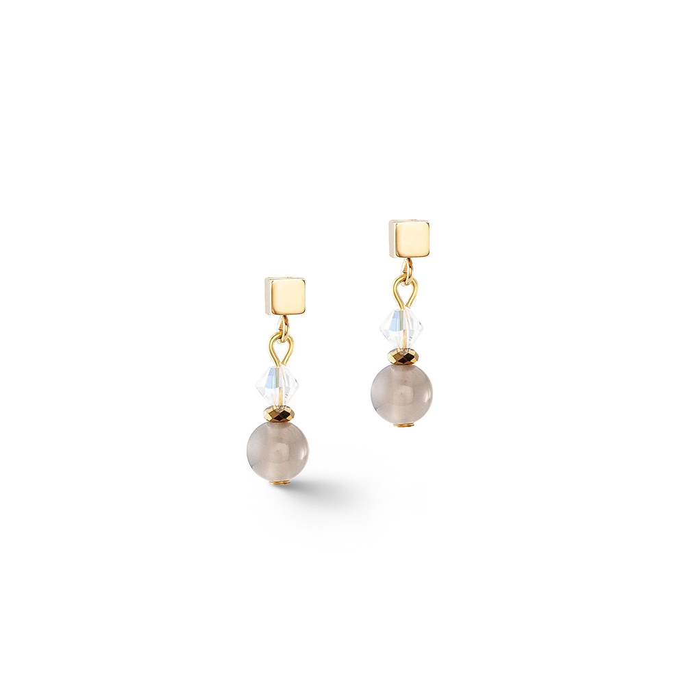 Серьги Coeur de Lion Grey-Gold 4345/21-1216