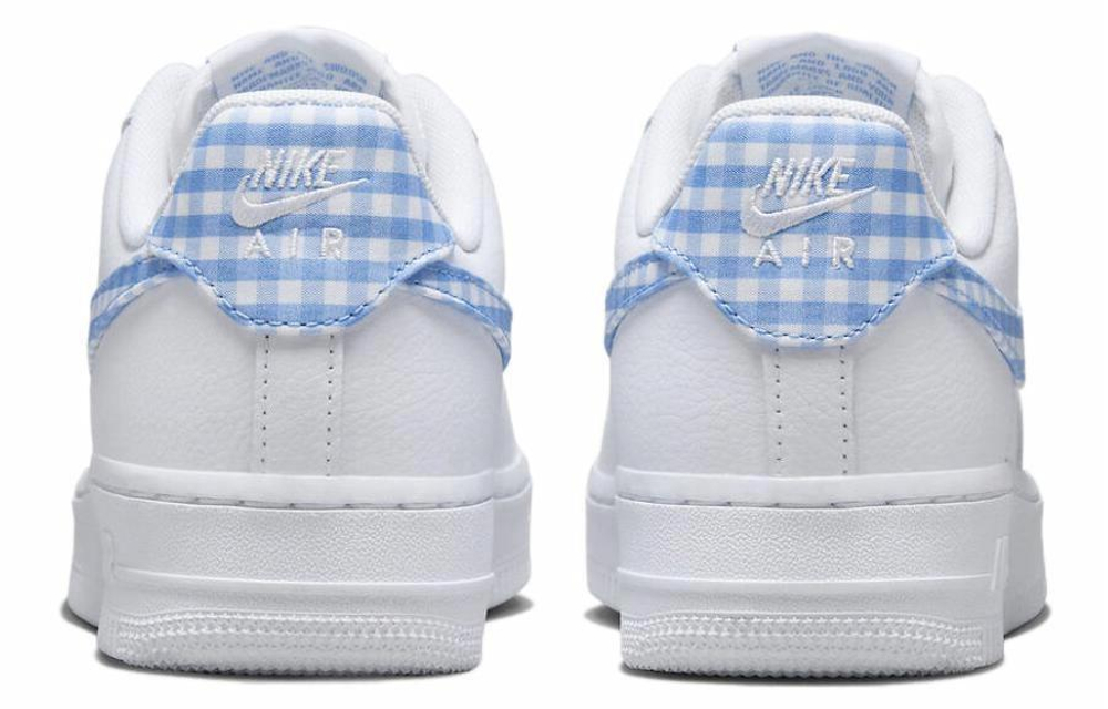 Кроссовки Nike Air Force 1 Low "Blue Gingham" (Женская размерная сетка)