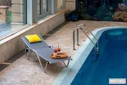 Шезлонг Hera алюминиевый, серый