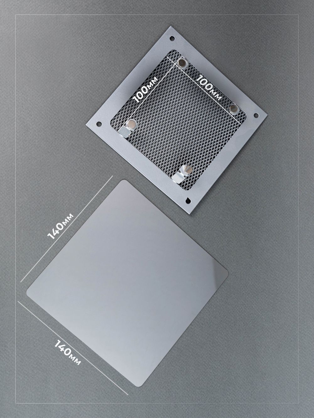 Вентиляционная решетка РД 140х140 Зеркальная