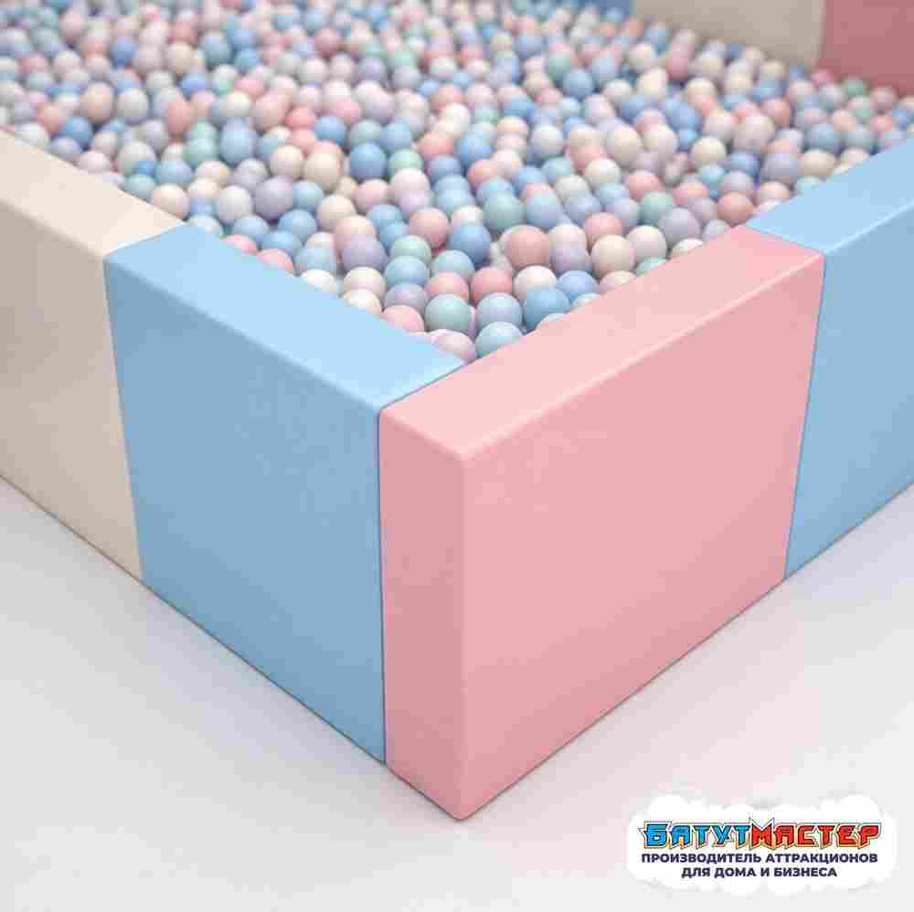 Игровой бассейн с шариками для детского центра «Пастелька», 5×5×1 м
