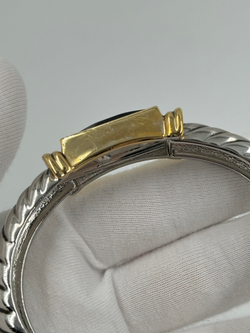 Браслет биколор с чёрной вставкой