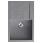Мойка ML-GM31 КОМФОРТ с крылом, графит (342), 770*500*190мм