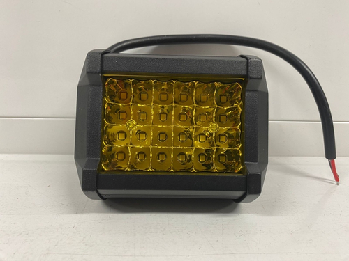 72W - Желтый \ Светодиодная балка (фара), 72W (10см), дальний свет, желтое свечение, серия ЕвроСтар (1 шт.) =