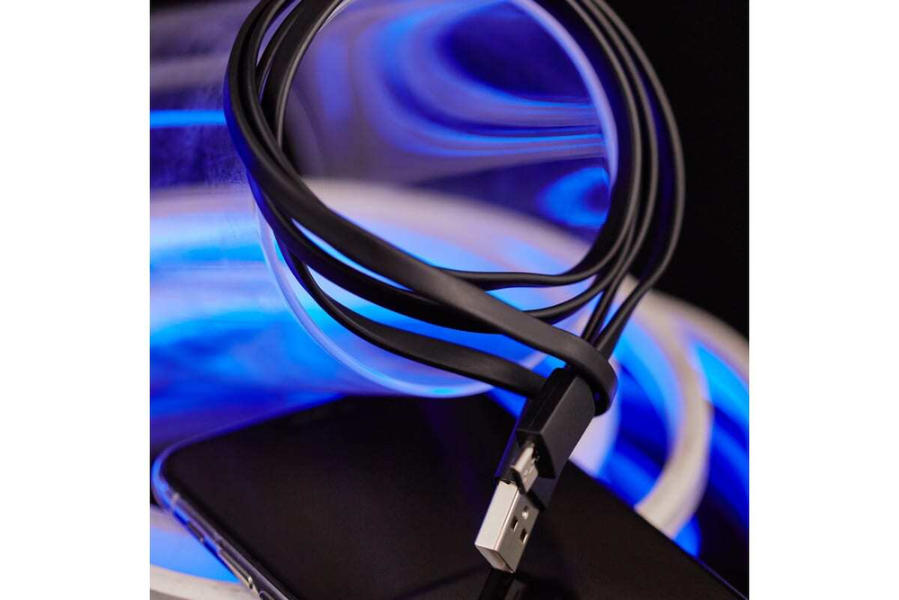 Универсальный кабель REXANT USB microUSB шнур плоский 1М черный 18-4270