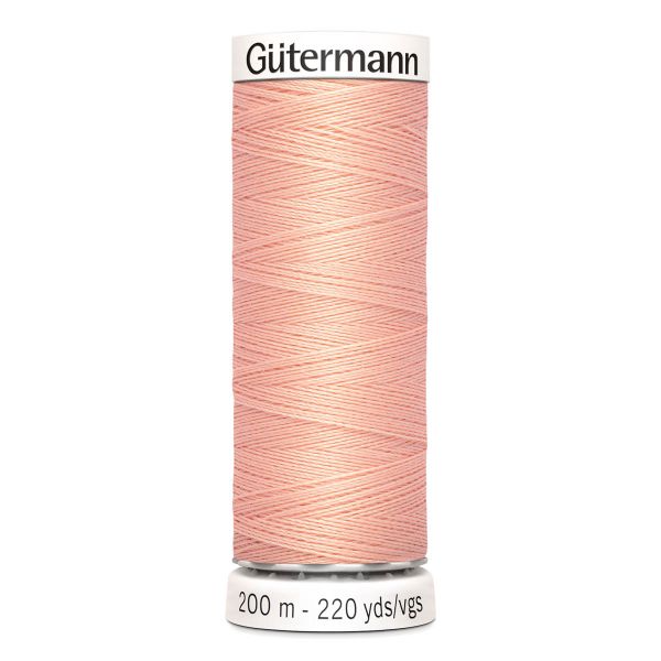 Нитки универсальные Gutermann Sew-all 100 (200 метров), 5 кат. | 165 жемчужно-персиковый