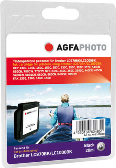 Картридж струйный черный 1 шт AgfaPhoto Holding GmbH APB1000BD