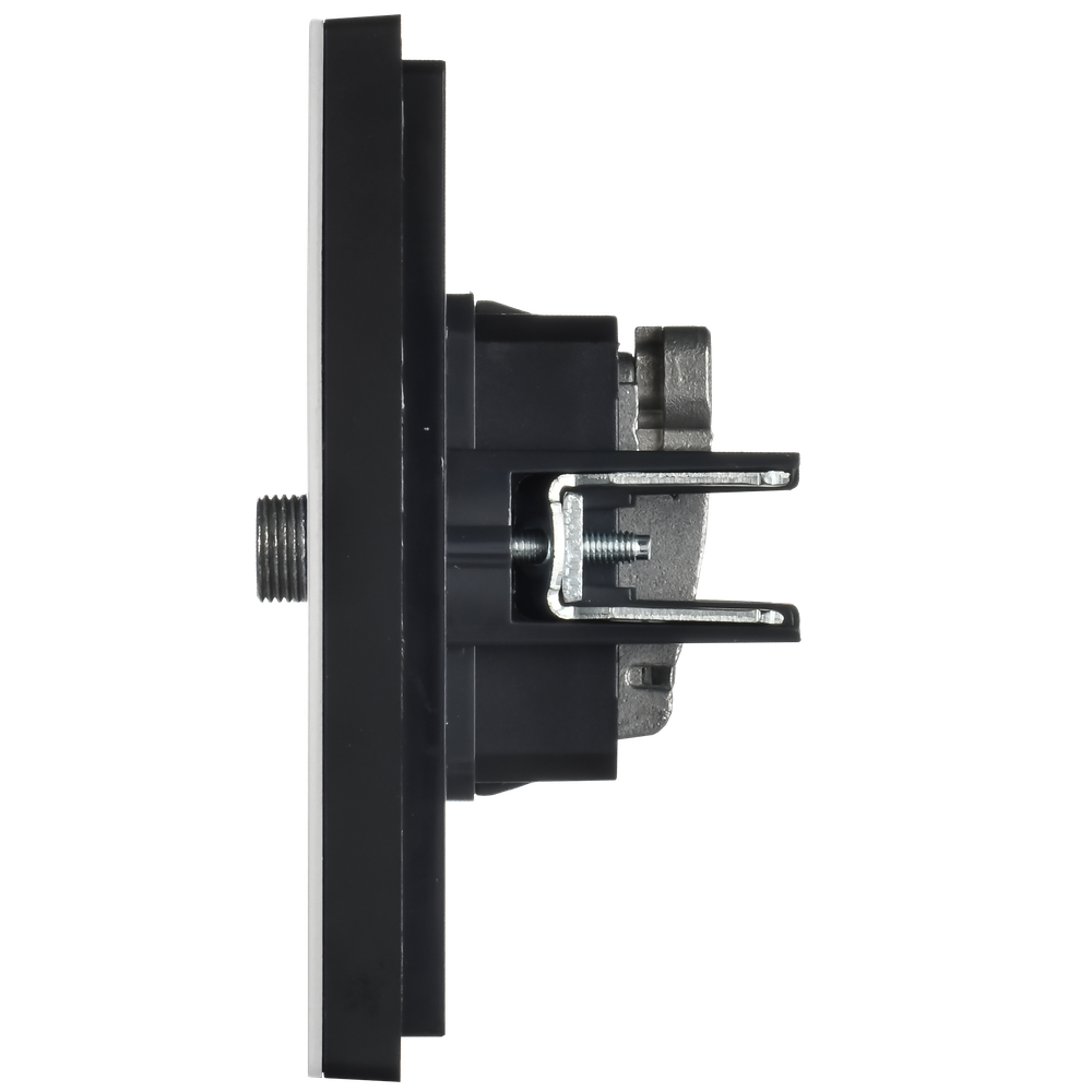 FORTE&PIANO Розетка двойная TV+SAT FP238M металл белый IEK