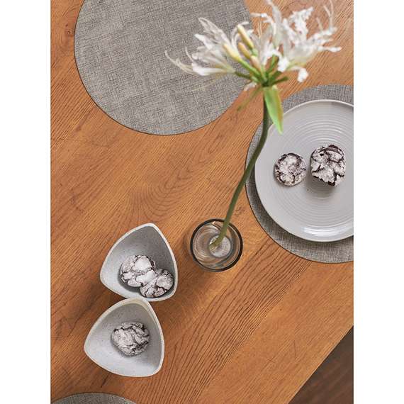 Набор из 4-х сервировочных салфеток leanera, D35 см, серые