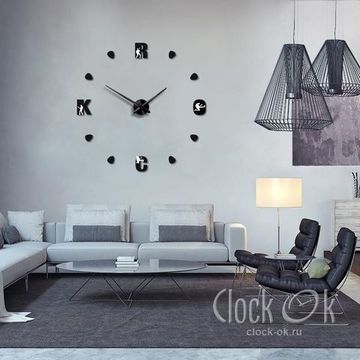 Настенные 3D часы Rock