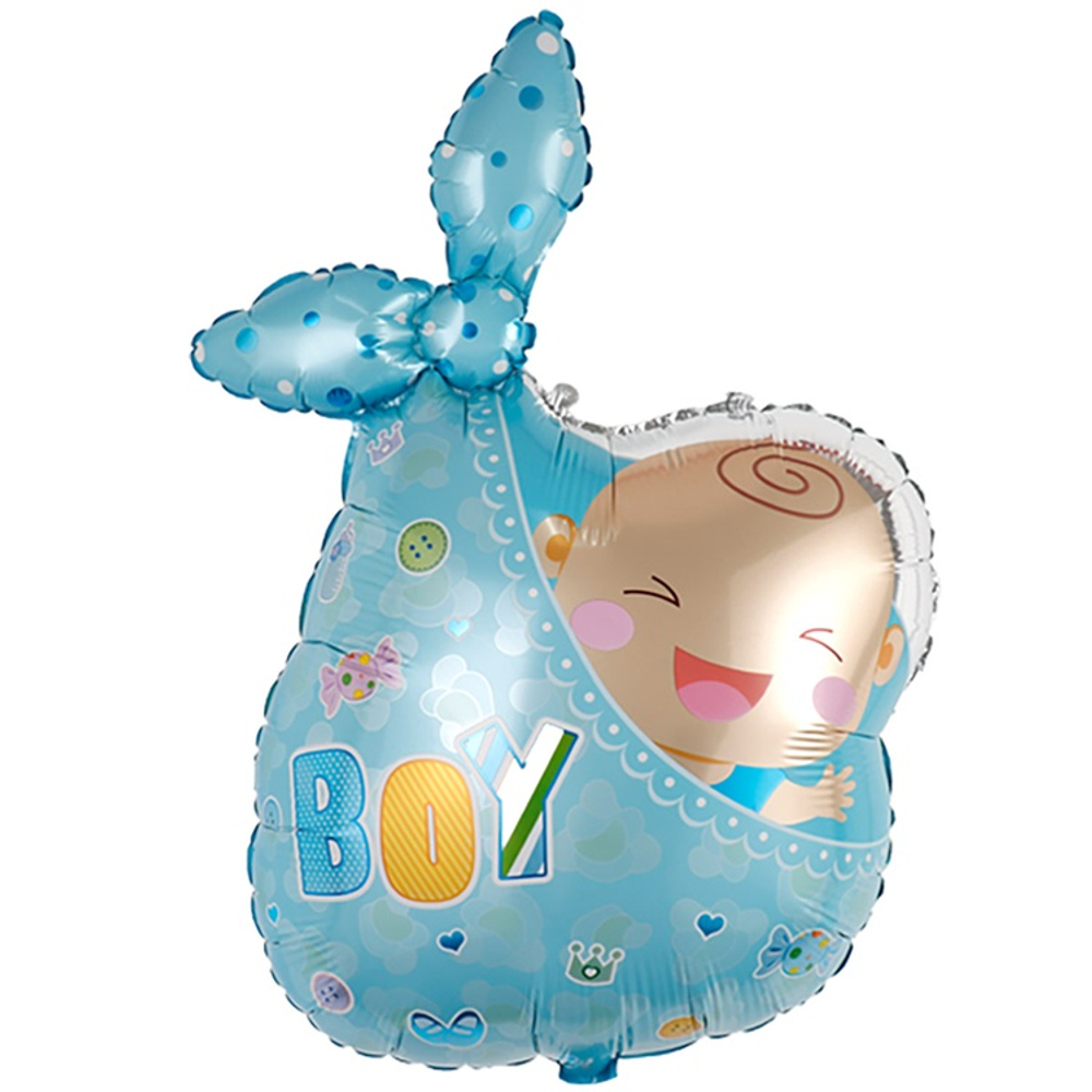 Шар Фольгированный Малыш мальчик в пеленке (Голубой)