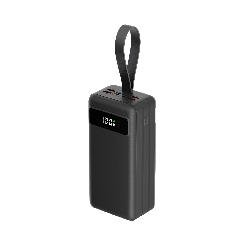 Внешний аккумулятор NRG Turbo V2 60000 mAh, 22.5 Вт (QC, PD, AFC, FCP, SCP, MTK PE), чёрный с дисплеем, черный