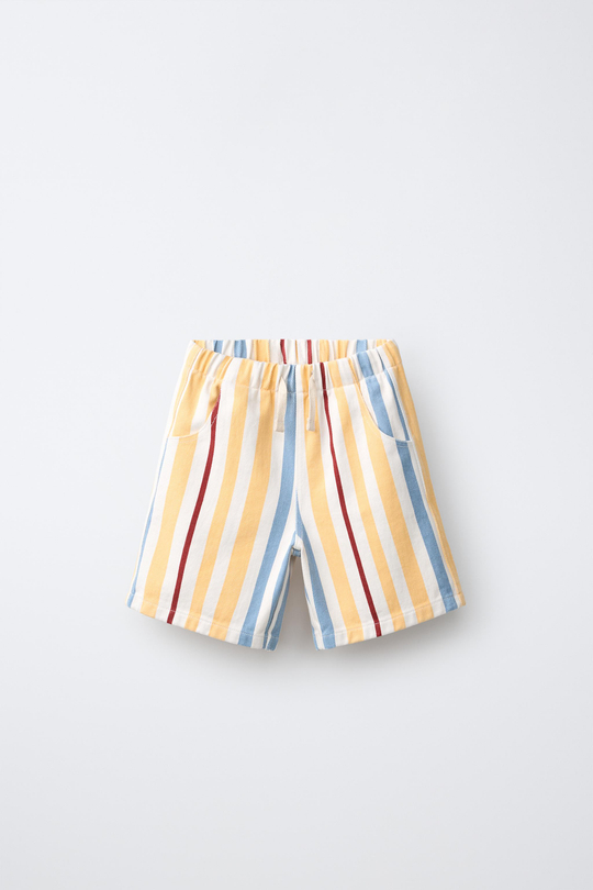 ZARA ШОРТЫ В ПОЛОСКУ, РАЗНОЦВЕТНЫЙ