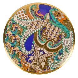 Подсвечник-шкатулка декоративная "Saphir"12*4см (фарфор,воск) (подарочная упаковка)