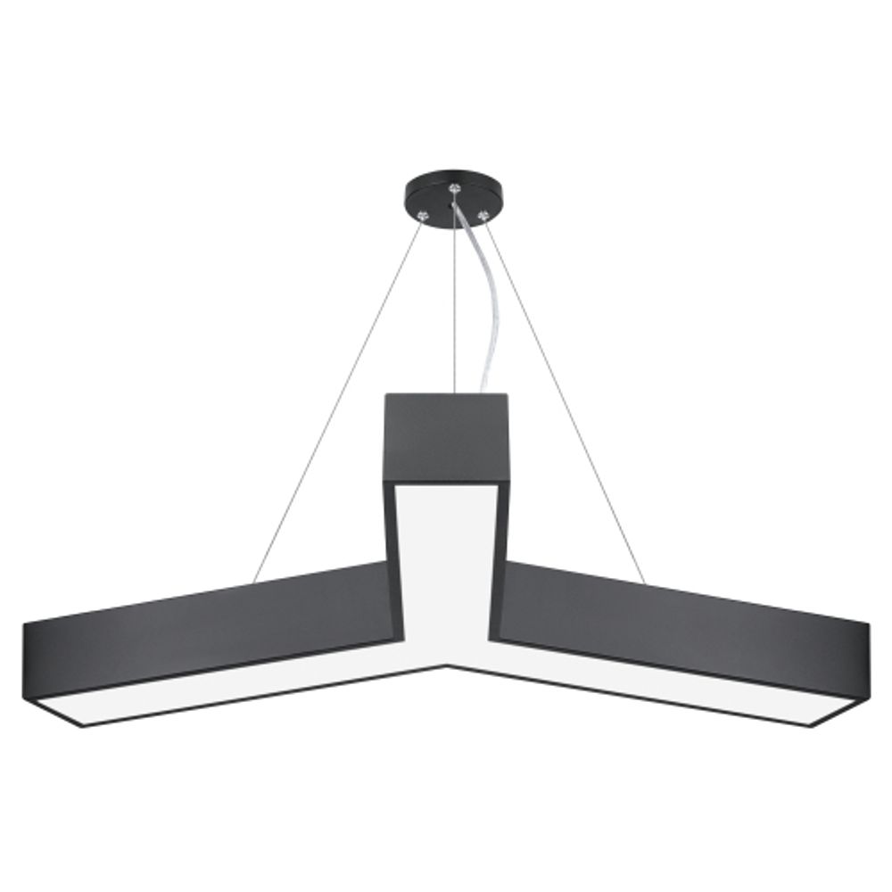 Светильник LED ЭРА Geometria SPO-143-B-40K-056 Igrek 56Вт 4000K 4500Лм IP40 900*80 черный подвесной драйвер внутри