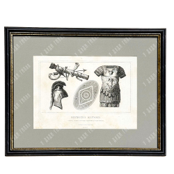 Военное обмундирование. Гравюра. Испания, Мадрид. МАСТЕРСКАЯ ГАСПАРА И РОИГА. 1854.