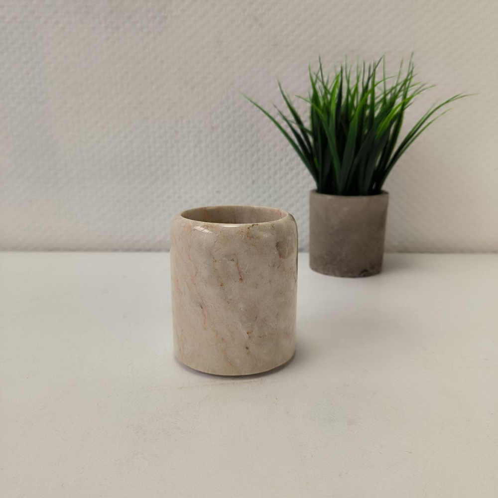 Стакан из мрамора Cream СМ-64076 (80)
