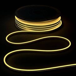 Односторонний гибкий Неон 8х16 мм., 1 метр, Тепло-Белый 12В, IP65, Laitcom (FR-23511)