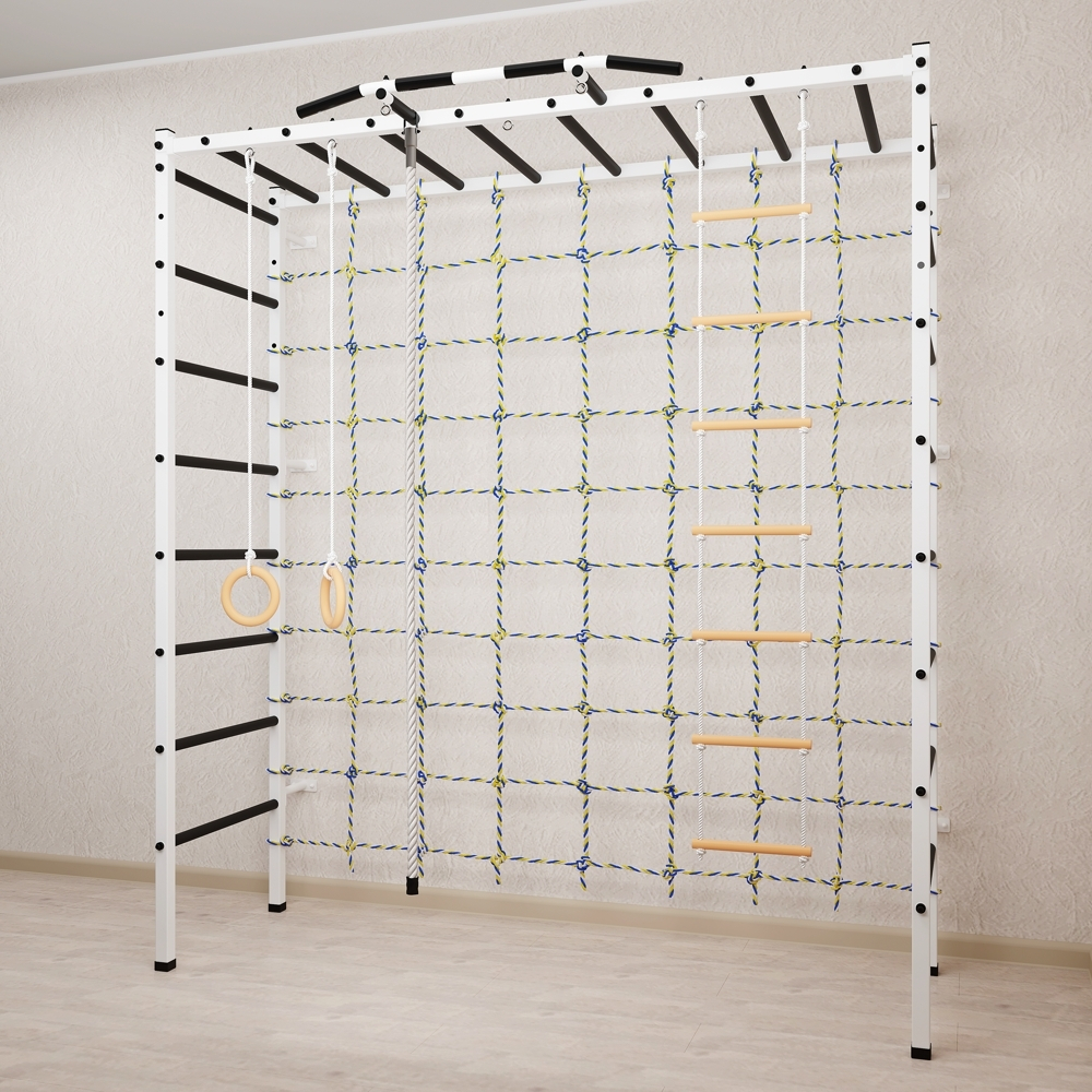 Спортивный комплекс Sv Sport П 405 (Турник/Канат/Kольца/Лестница/Сетка)