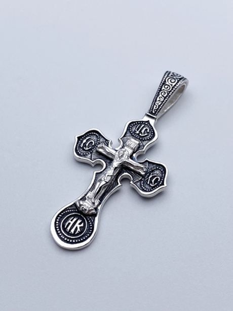 Крест из серебра/Чернение