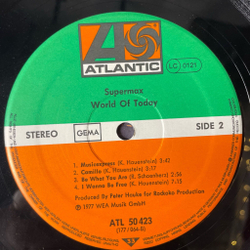 Винтажная виниловая пластинка LP Supermax World Of Today (Germany 1977) Lovemachine