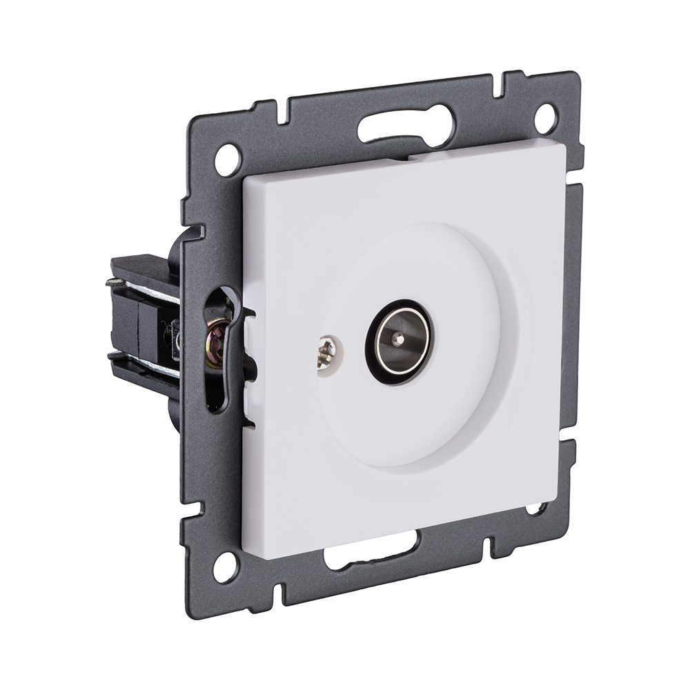 Розетка TV (папа), белый матовый Kollinger REA-007WM для Aspekt, Eleganz, Reflex