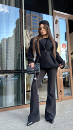 Пальто-пиджак AS`Kins 232 приталенное с беретом в комплекте