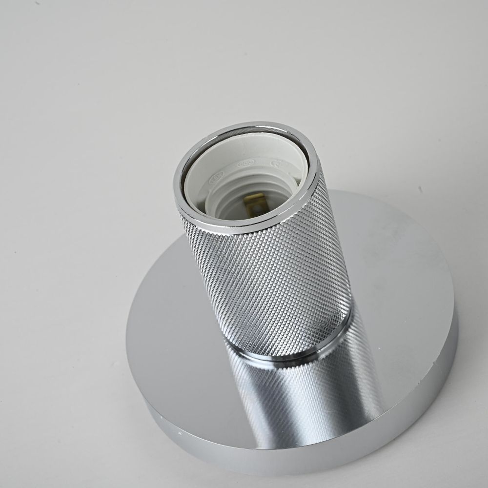 Потолочный Светильник Rh Utilitaire Socket Flushmount Silver By Imperiumloft