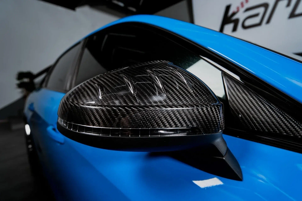 Карбоновые чехлы на боковые зеркала для AUDI S4 & A4 S LINE 2020-2025+ B9.5 Ауди обвес