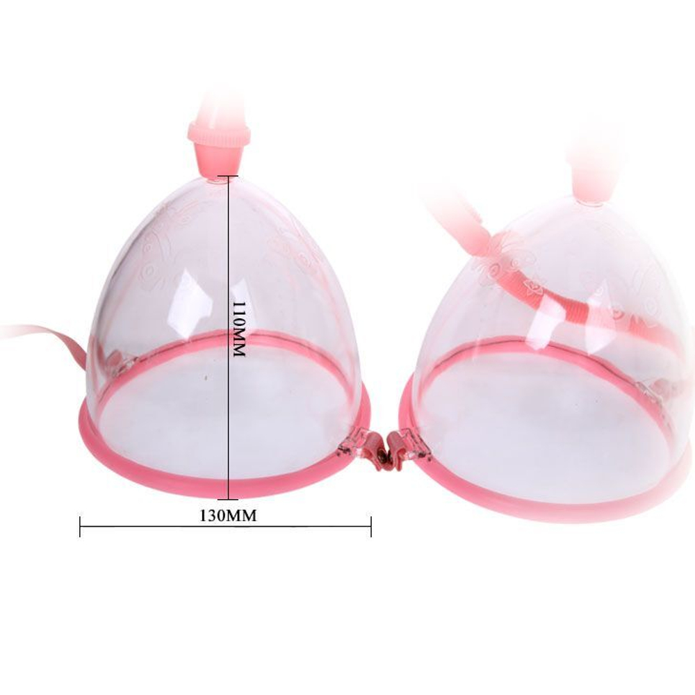 Двойная вакуумная помпа для бюста (Цвет: прозрачный)