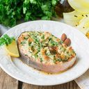 Лосось с миндалем и сыром в духовке Лосось с миндалем и сыром в духовке