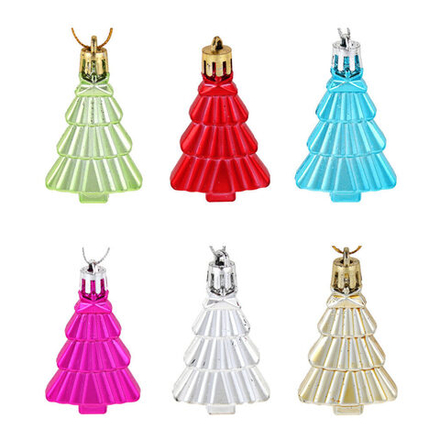 Набор подвесных украшений 6шт, 5см "Ёлки"