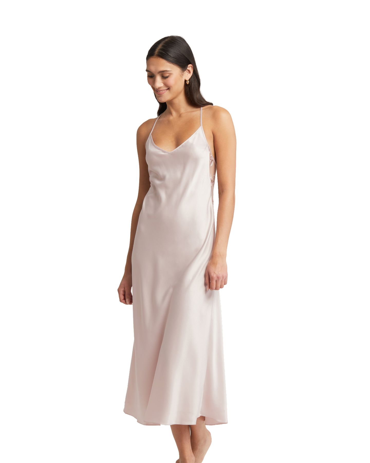 ночная сорочка из шармёза Rya Collection Stunning пыльная роза
