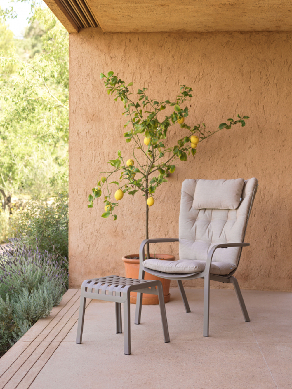 Подушка-подголовник для лаунж кресла Nardi Folio, бежевый