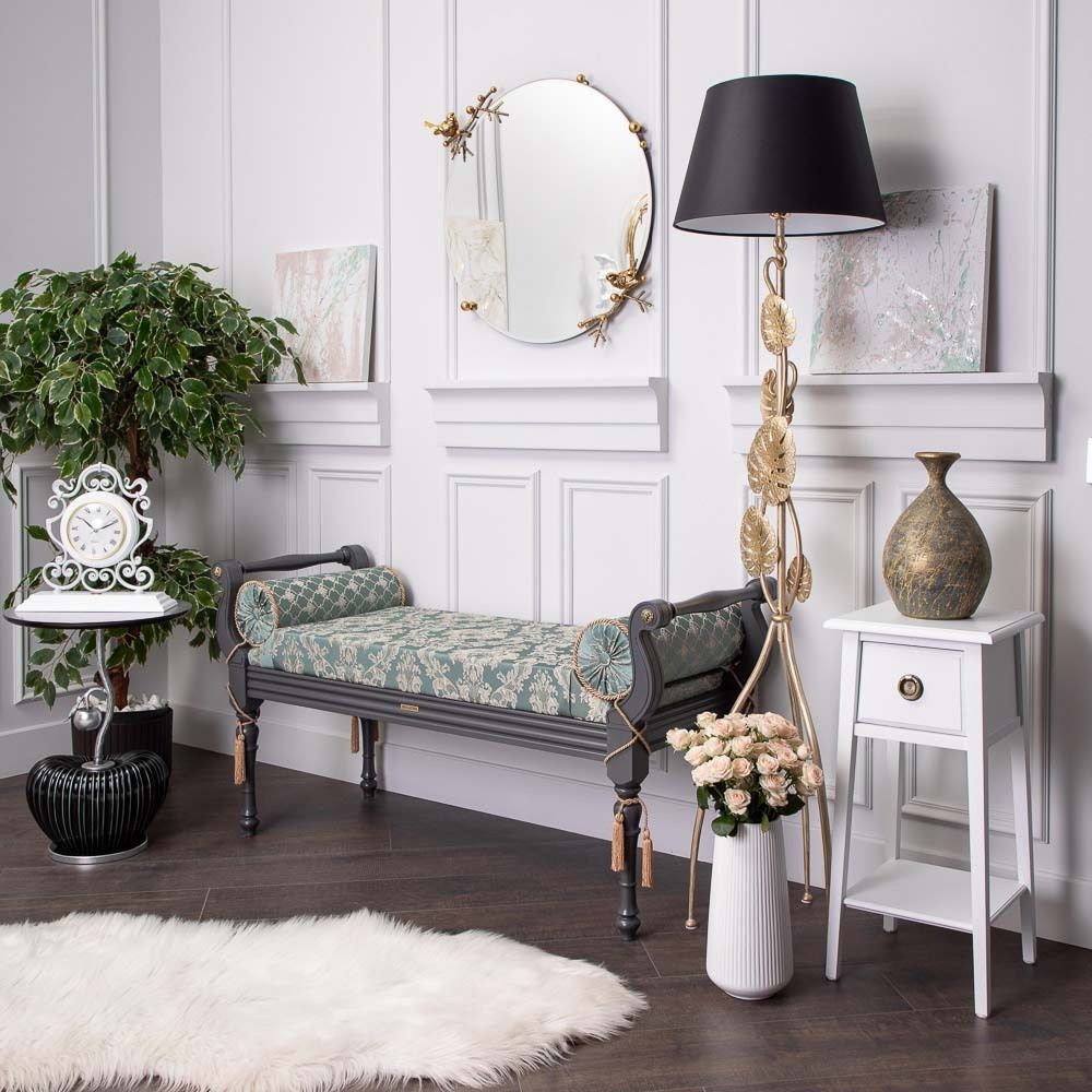 Банкетка Флоренция Серый Каледония Даймонд Минт