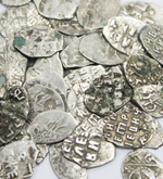 Серебряная копейка (чешуя) Ивана IV Грозного 1533-1584 Случайная VG