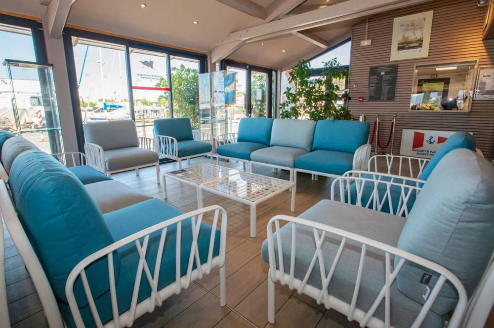 Модуль правый/левый пластиковый с подушками Nardi Komodo Elemento Terminale DS/SX, белый, лед