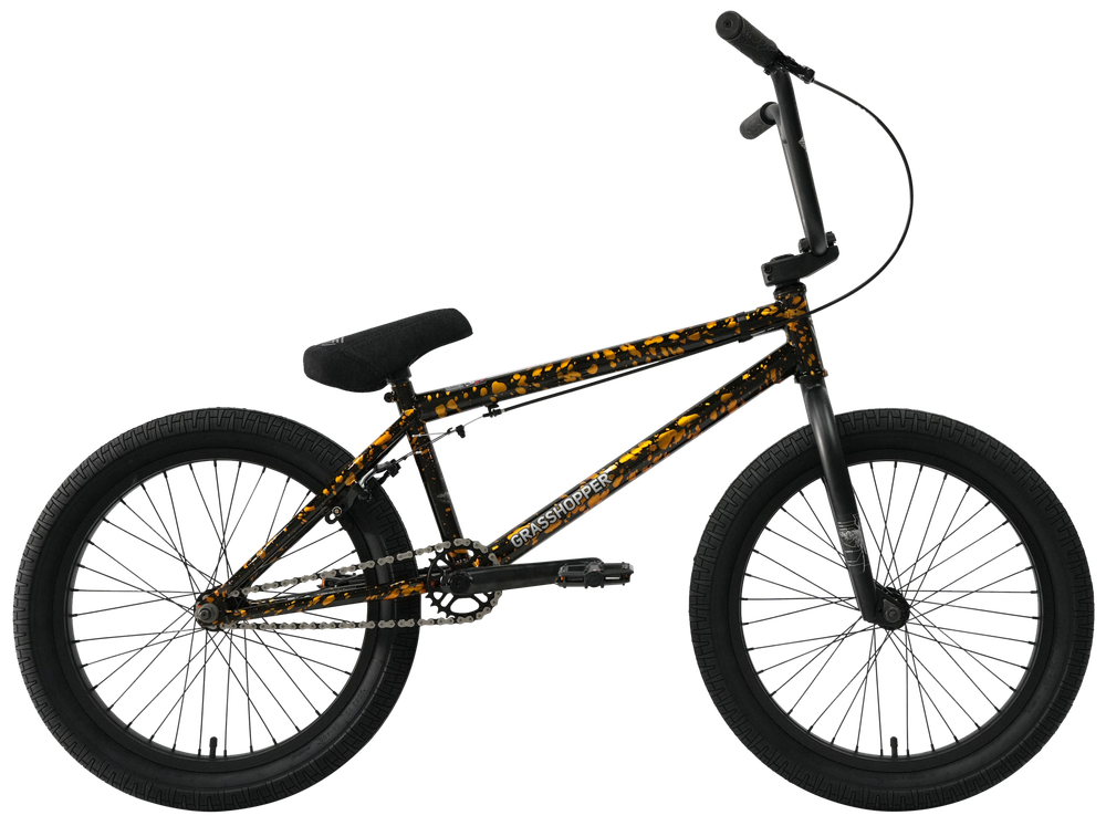 Велосипед BMX Tech Team Grasshopper 20"х20,8"  2024 оранжево-черный