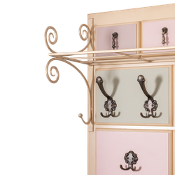 Вешалка настенная Пандора 4 Айвори Акварель