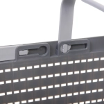 Корзинка хозяйственная с ручками «ПАЛЕРМО», цвет тёмно-серый, 22.8*31*18.2см