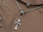 Колье-чокер "Chrome Hearts", 2в1