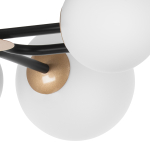 815380 Люстра CROCO 8х40W E14 ЧЕРНЫЙ МАТОВЫЙ/ЗОЛОТО