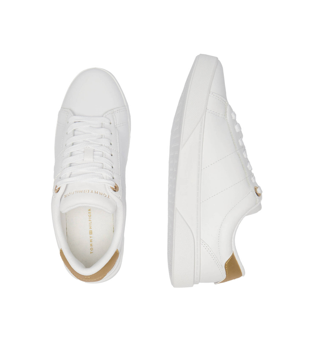 Кожаные кроссовки chic panel Tommy Hilfiger - белый(FW0FW07998)