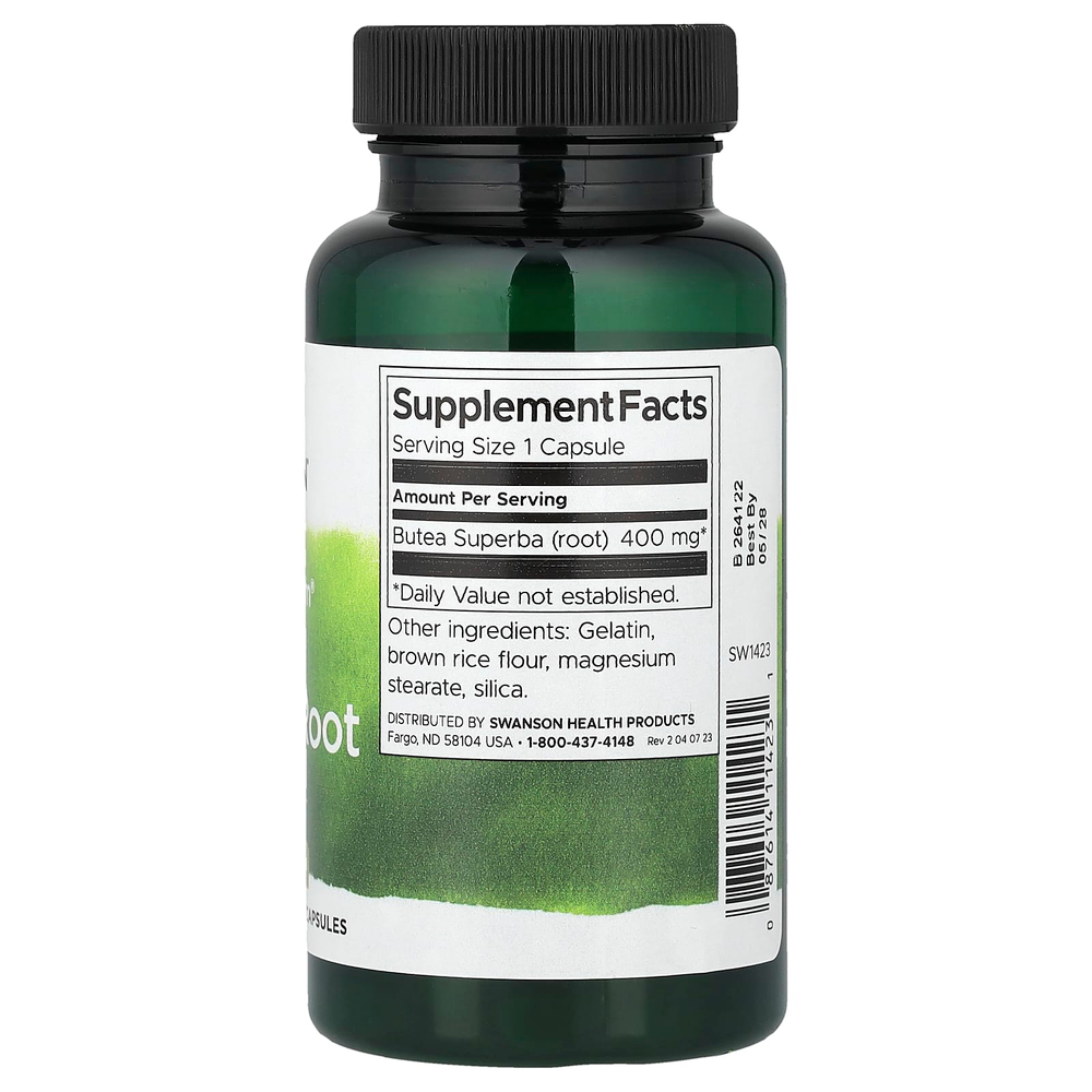 Swanson Vitamins, Full Spectrum®, корень бутеи (Butea Superba), 400 мг, 60 капсул