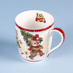 КРУЖКА LEFARD "С НОВЫМ ГОДОМ!" 300 МЛ КРАСНАЯ (КОР=36ШТ.)