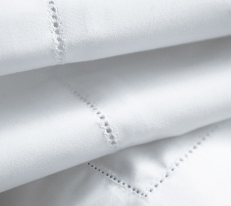 Постельное белье 2 спальное евро Blanc des Vosges Marquise Blanc