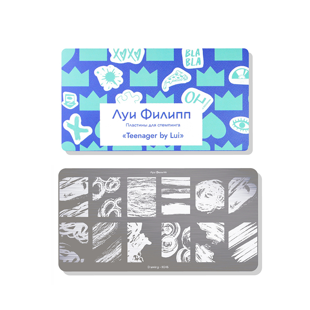 Луи Филипп Пластина для стемпинга Drawing K046