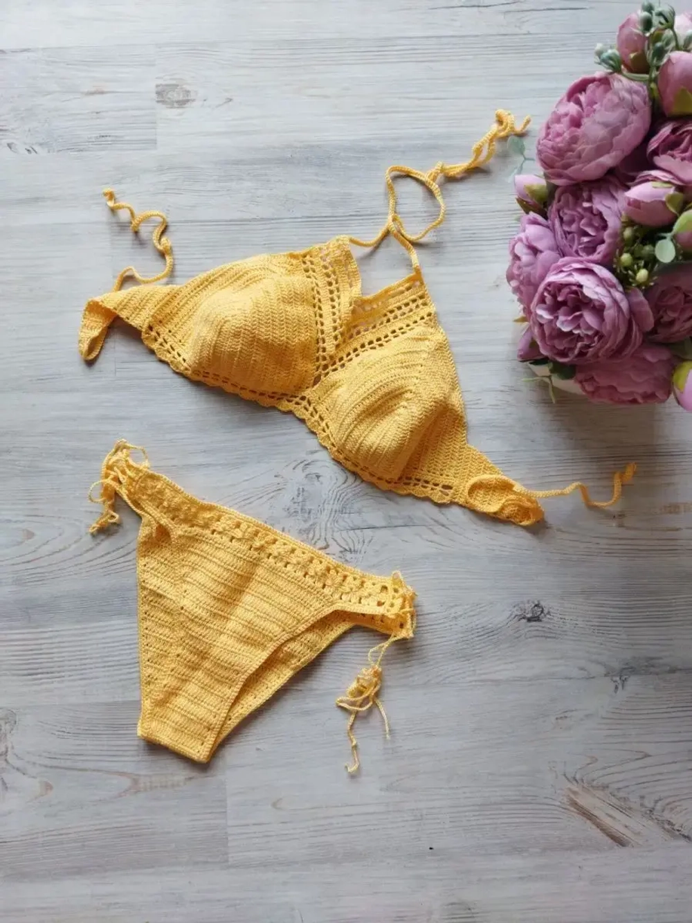 Вязаный купальник