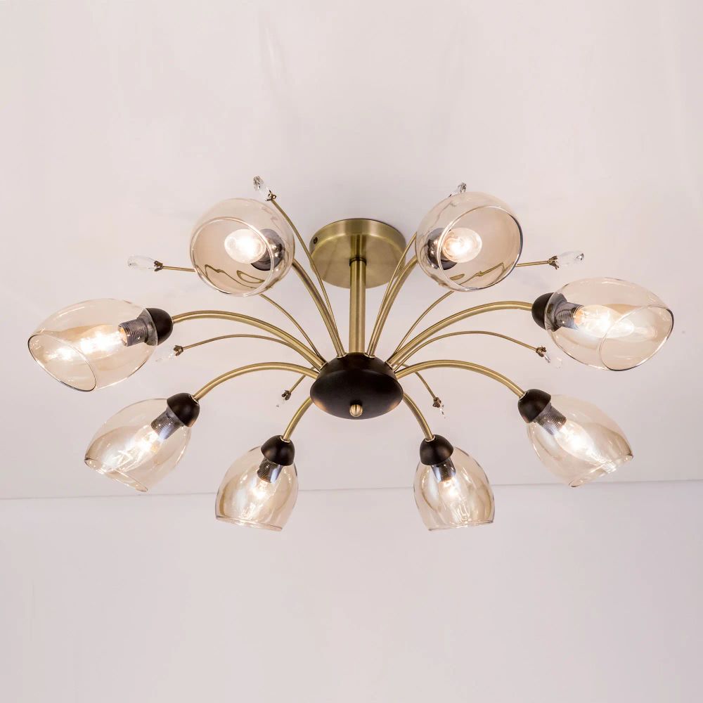 Citilux Комета CL108185 Люстра потолочная Бронза Венге